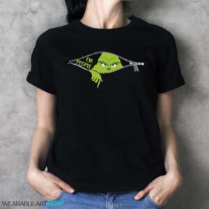 Xmas Grinch Green Color Saying Ew People Christmas T-Shirt Sweatshirt Hoodie - Ladies T-Shirt