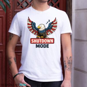 American Eagle Sleeping - Shutdown Mode - Government Shutdown Shirt - G500 Gildan T-Shirt - White