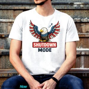 American Eagle Sleeping - Shutdown Mode - Government Shutdown Shirt - G500 T-Shirt - White