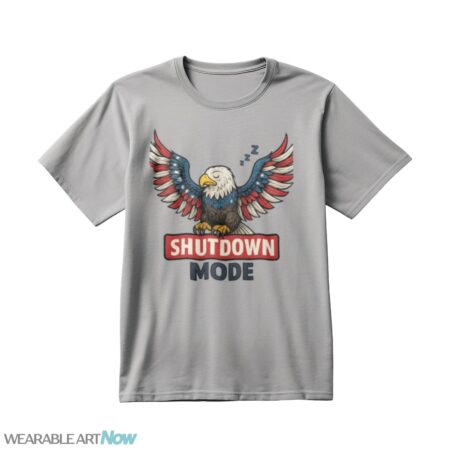 American Eagle Sleeping - Shutdown Mode - Government Shutdown Shirt - Untitled-1