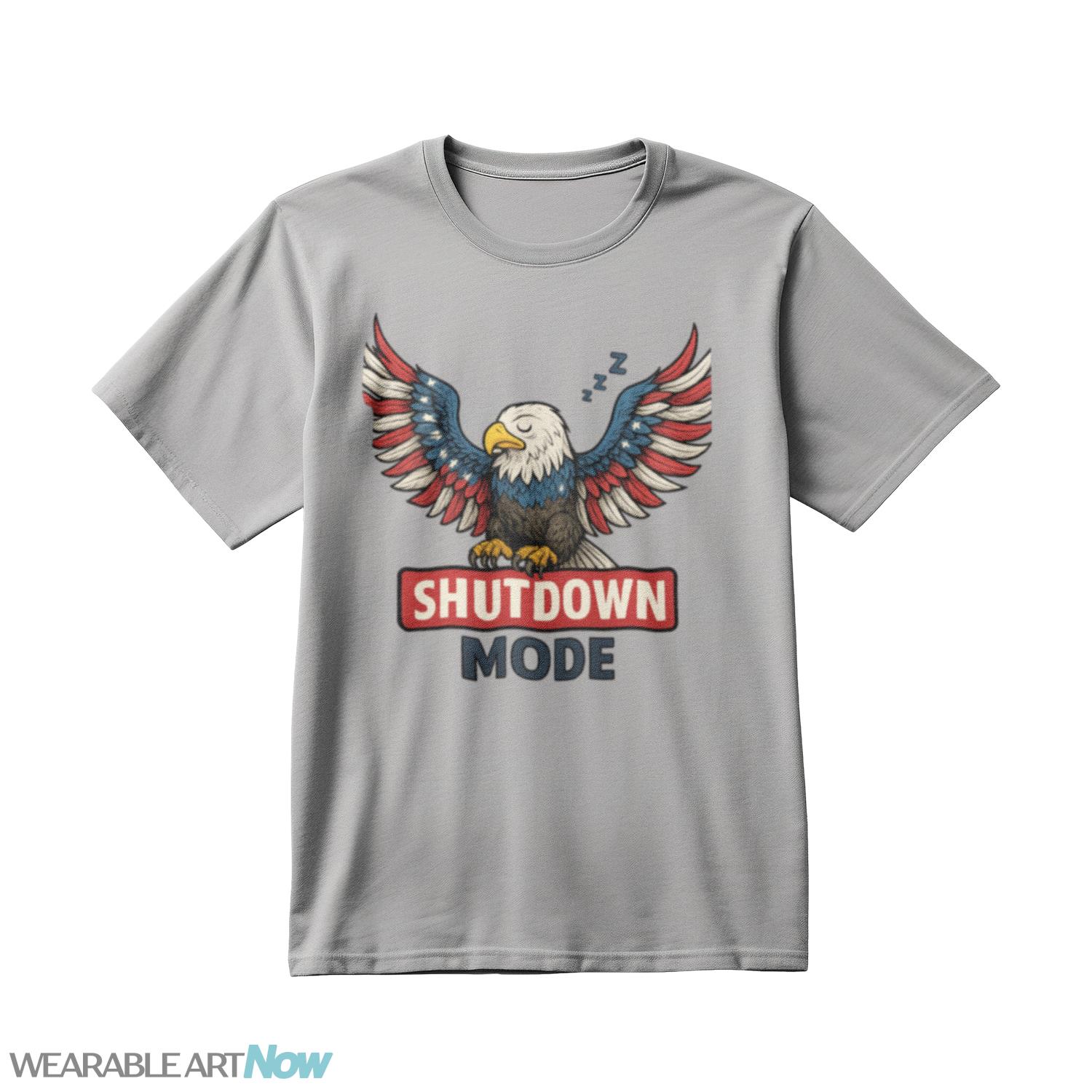 American Eagle Sleeping - Shutdown Mode - Government Shutdown Shirt - Untitled-1