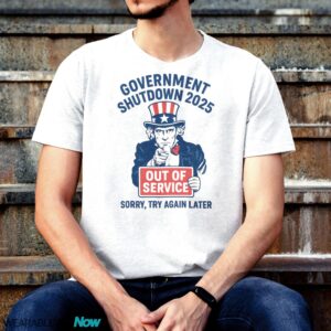 Uncle Sam - Government Shutdown 2025 Shirt - G500 T-Shirt - White